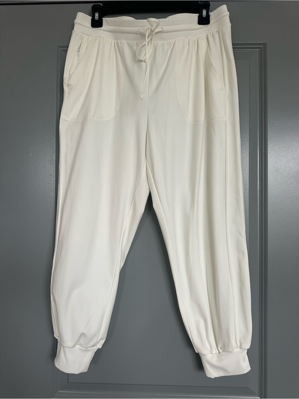 Rachel Zoe Cream Drawstring Jogger Pants